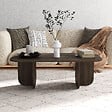 HABITAT ET JARDIN - Table basse en bois "Becaj" - 120 x 60 x 41 cm - Noyer - vignette