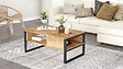 HABITAT ET JARDIN - Table basse en bois "ML34" - 100 x 59 x 44 cm - Pin atlantique - vignette