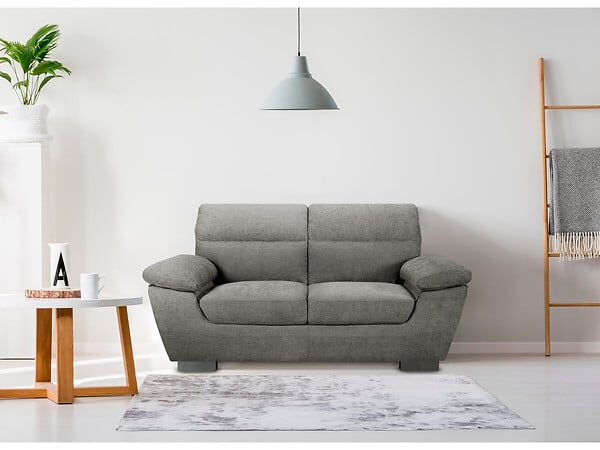 HABITAT ET JARDIN - Canapé fixe en tissu "Dallas" - 169 x 88 x 90 cm - 2 places - Gris - large