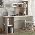 HABITAT ET JARDIN - Bureau en bois "Coral" - 140 x 60 x 153 cm - Cordoue blanche - vignette