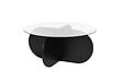 HABITAT ET JARDIN - Table basse en bois "Aeris" - 75 x 75 x 35 cm - Bois NoirTransparent - vignette