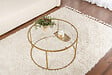 HABITAT ET JARDIN - Table basse en métal "Aurum" - 80 x 80 x 43 cm - Or Transparent - vignette