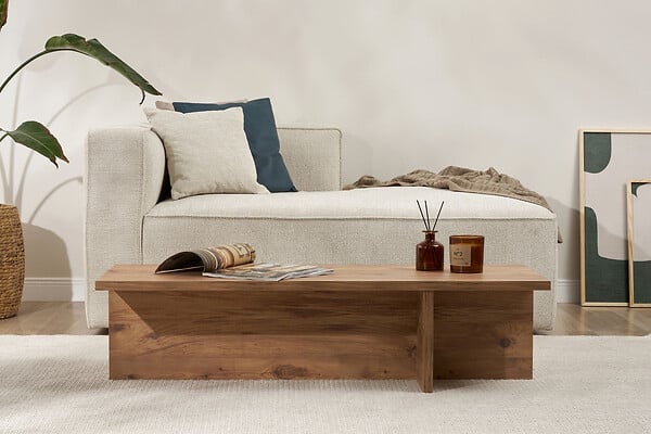 HABITAT ET JARDIN - Table basse en bois "Harbor" - 120 x 45 x 30 cm - Pin atlantique - large
