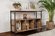 HABITAT ET JARDIN - Console en bois "Solace" - 120 x 29 x 77 cm - Pin atlantique Noir - vignette