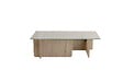 HABITAT ET JARDIN - Table basse en bois "Flavio" - 105 x 65 x 30 cm - Travertin - vignette