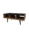HABITAT ET JARDIN - Table basse en bois "Line " - 90 x 56 x 40 cm - Noyer clair - vignette