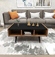 HABITAT ET JARDIN - Table basse en bois "Line " - 90 x 56 x 40 cm - Noyer clair - vignette