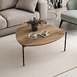 HABITAT ET JARDIN - Table basse en bois "Lenny" - 90 x 89 x 40 cm - Noyer - vignette