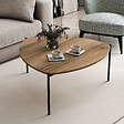 HABITAT ET JARDIN - Table basse en bois "Lenny" - 90 x 89 x 40 cm - Noyer - vignette