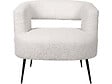 HABITAT ET JARDIN - Fauteuil en tissu bouclette "iris" - Blanc - vignette