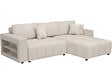 HABITAT ET JARDIN - Canapé d'angle convertible tissu chenille 3 places - "Trocadero" - Crème - vignette