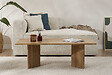 HABITAT ET JARDIN - Table basse en bois "Sabin" - 60 x 119 x 40 cm - Chêne - vignette