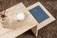 HABITAT ET JARDIN - Table basse en bois "Harmony" - 80 x 40 x 40 cm - Travertin - vignette