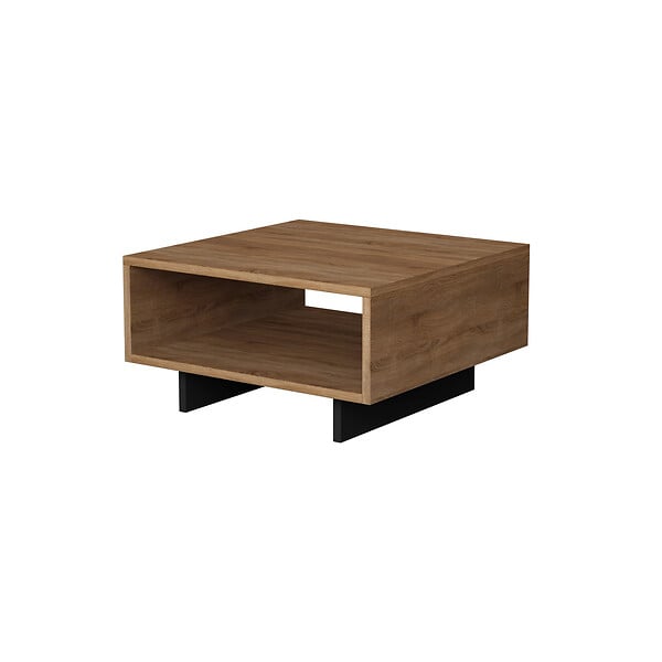 HABITAT ET JARDIN - Table basse en bois "Hola" - 60 x 60 x 32 cm - ChêneAnthracite - large