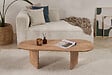 HABITAT ET JARDIN - Table basse en bois "Ovalis" - 130 x 65 x 40 cm - Pin atlantique - vignette