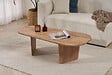 HABITAT ET JARDIN - Table basse en bois "Ovalis" - 130 x 65 x 40 cm - Pin atlantique - vignette