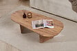 HABITAT ET JARDIN - Table basse en bois "Ovalis" - 130 x 65 x 40 cm - Pin atlantique - vignette