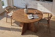 HABITAT ET JARDIN - Table à manger en bois "Virella" - 120 x 120 x 75 cm - Pin atlantique - vignette