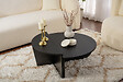 HABITAT ET JARDIN - Table basse en bois "Orion" - 90 x 60 x 30 cm - Bois Noir - vignette