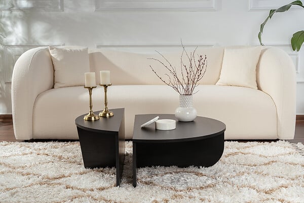 HABITAT ET JARDIN - Table basse en bois "Orion" - 90 x 60 x 30 cm - Bois Noir - large