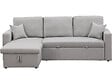 HABITAT ET JARDIN - Canapé d'angle convertible/ réversible avec coffre "Alain" - 3 places - Gris clair - vignette