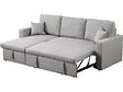 HABITAT ET JARDIN - Canapé d'angle convertible/ réversible avec coffre "Alain" - 3 places - Gris clair - vignette