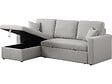 HABITAT ET JARDIN - Canapé d'angle convertible/ réversible avec coffre "Alain" - 3 places - Gris clair - vignette