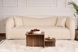 HABITAT ET JARDIN - Table basse en bois "Harmony" - 80 x 40 x 40 cm - Noyer - vignette