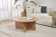 HABITAT ET JARDIN - Table basse en bois "Soleil" - 90 x 90 x 40 cm - Pin atlantique - vignette