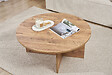 HABITAT ET JARDIN - Table basse en bois "Soleil" - 90 x 90 x 40 cm - Pin atlantique - vignette