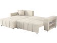HABITAT ET JARDIN - Canapé d'angle convertible tissu chenille 3 places - "Trocadero" - Beige - vignette