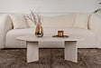 HABITAT ET JARDIN - Table basse en bois "Sable" - 60 x 119 x 40 cm - Travertin - vignette