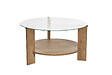 HABITAT ET JARDIN - Table basse en bois "Clara" - 75 x 75 x 40 cm - Chêne SaphirTransparent - vignette