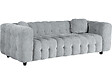 HABITAT ET JARDIN - Canapé droit en tissu chenille "Vendome" - 3 places - Gris - vignette