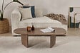 HABITAT ET JARDIN - Table basse en bois "Ovalis" - 130 x 65 x 40 cm - Noyer - vignette