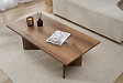 HABITAT ET JARDIN - Table basse en bois "Sabin" - 60 x 119 x 40 cm - Noyer - vignette