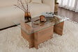 HABITAT ET JARDIN - Table basse en bois "Vetrino" - 105 x 65 x 40 cm - Pin atlantique - vignette