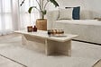 HABITAT ET JARDIN - Table basse en bois "Harbor" - 120 x 45 x 30 cm - Travertin - vignette