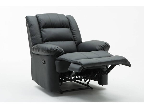 HABITAT ET JARDIN - Fauteuil relax "Buckingham" - 85 x 93 x 100 cm - Noir - large