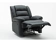 HABITAT ET JARDIN - Fauteuil relax "Buckingham" - 85 x 93 x 100 cm - Noir - vignette