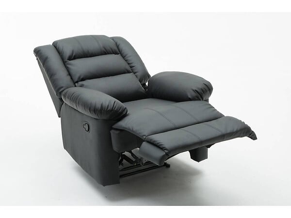 HABITAT ET JARDIN - Fauteuil relax "Buckingham" - 85 x 93 x 100 cm - Noir - large