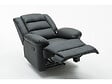 HABITAT ET JARDIN - Fauteuil relax "Buckingham" - 85 x 93 x 100 cm - Noir - vignette
