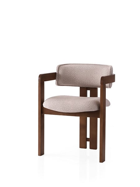 HABITAT ET JARDIN - Chaise en bois "Cozy" - 44 x 57 x 76 cm - Crème de noix - large