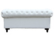 HABITAT ET JARDIN - Canapé fixe Chesterfield "Aliza" - 157 x 82 x 70 cm - 2 places - Blanc - vignette