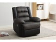 HABITAT ET JARDIN - Fauteuil relax "Buckingham" - 85 x 93 x 100 cm - Noir / Gris foncé - vignette