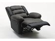 HABITAT ET JARDIN - Fauteuil relax "Buckingham" - 85 x 93 x 100 cm - Noir / Gris foncé - vignette