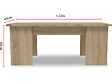 HABITAT ET JARDIN - Table basse "Diana" - 102 x 50 x 43 cm - Chêne - vignette
