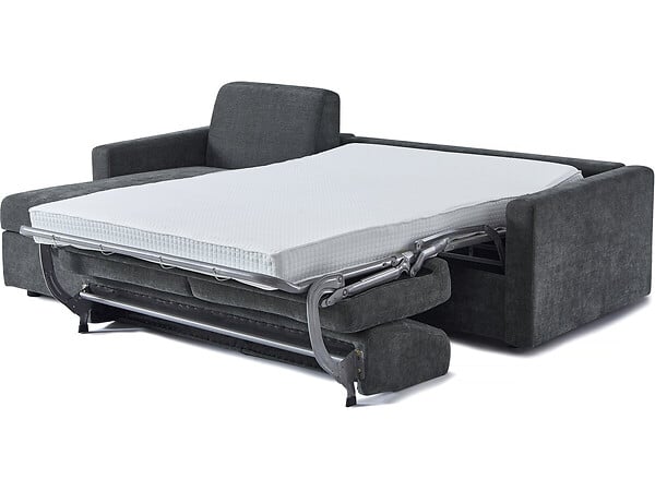 HABITAT ET JARDIN - Canapé d'angle réversible et convertible express en tissu "Celia" - 3 places - Gris - large