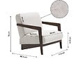 HABITAT ET JARDIN - Fauteuil intérieur scandinave en bois et tissu "Lena" - Beige - vignette