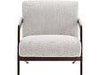 HABITAT ET JARDIN - Fauteuil intérieur scandinave en bois et tissu "Lena" - Beige - vignette